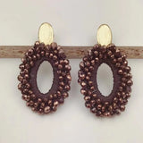 Crystal Big Earrings Bohemian Jewelry Ladies Earrings Baroque Style