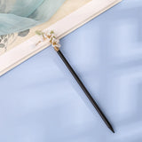 Flower Pearls Hairpin Wood Hair Fork Bridal Wedding Hair Accessories