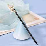 Flower Pearls Hairpin Wood Hair Fork Bridal Wedding Hair Accessories
