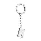 Love Envelope Couple Keychain Jewelry Stainless Steel Keyring