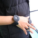 Classic Punk Style Leather Chain Bracelet for Women
