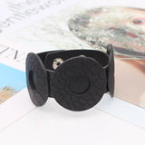 Classic Punk Style Leather Chain Bracelet for Women