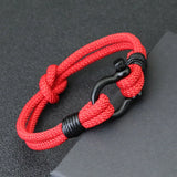 Milan Rope Horseshoe Buckle Bracelet Men's Outdoor Armband Gift