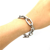 Stainless Steel Thick Chain Hip Hop Bracelet Jewelry Gift