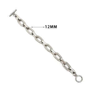Stainless Steel Thick Chain Hip Hop Bracelet Jewelry Gift
