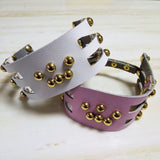 Harajuku Hot Punk Choker Necklace Three Row Goth Rivet leather Collar