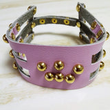 Harajuku Hot Punk Choker Necklace Three Row Goth Rivet leather Collar