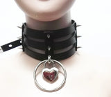 Harajuku Hot Punk Three Row Choker Goth Big O-Round Sweet Necklace