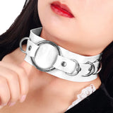Punk Halloween Collar Necklace Goth Leather Choker