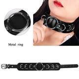 Punk Halloween Collar Necklace Goth Leather Choker