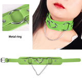 Harness Leather Belt Collar Necklace Bdsm Pastel Goth Choker