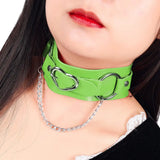 Harness Leather Belt Collar Necklace Bdsm Pastel Goth Choker