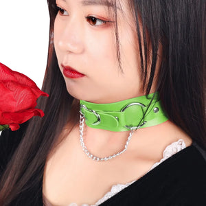 Harness Leather Belt Collar Necklace Bdsm Pastel Goth Choker