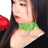 Harness Leather Belt Collar Necklace Bdsm Pastel Goth Choker