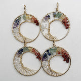 Healing Tree of Life 50MM Pendant Natural Stone Chakra Reiki