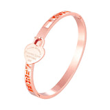 Heart Hollow Bracelet Bridesmaid Jewelry