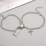 Heart Magnetic Couple Bracelets His and Hers