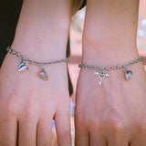 Heart Magnetic Couple Bracelets His and Hers