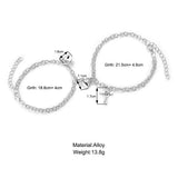 Heart Magnetic Couple Bracelets His and Hers