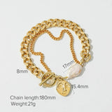 Heart Pendant Bangle Bracelet Charm Toggle-clasps Anniversary Gift