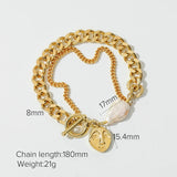Heart Pendant Bangle Bracelet Charm Toggle-clasps Anniversary Gift