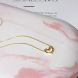 Heart Shape 925 Sterling Silver Pendant Necklace for Girls
