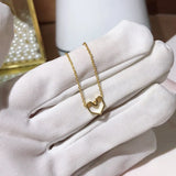 Heart Shape 925 Sterling Silver Pendant Necklace for Girls