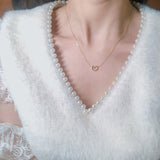 Heart Shape 925 Sterling Silver Pendant Necklace for Girls
