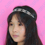 Crystal Rhinestone Heart Hair Elastic Hairband Headwear