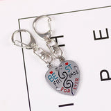 Heart-shaped Keychain BFF Friendship Pendant Backpack Jewelry Gift