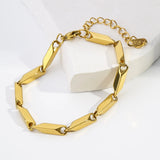 Titanium Steel Melon Chain Necklace