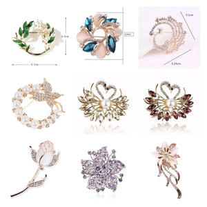 Dripping Glaze Lily Of The Valley Pearls Brooch Gardenia Brooch