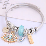 Stainless Steel Wire Demon Eye Bracelet Bangle
