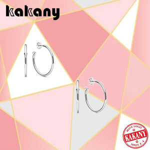 S925 Sterling Silver Large & Small Hoop Earrings for Women