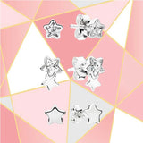 S925 Sterling Silver Five-pointed Star Earrings for Women