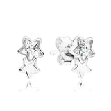 S925 Sterling Silver Five-pointed Star Earrings for Women