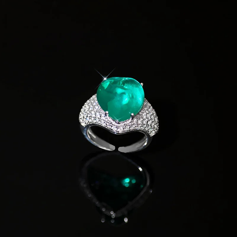 Heart Shaped CZ Wedding Rings for Women