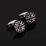 Red bats enamel Cufflinks for Mens Shirt