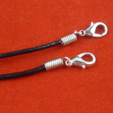 Leather Cord Choker Necklace with Lobster Clasp for DIY Jewelry - 30PCS