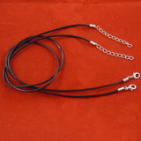 Leather Cord Choker Necklace with Lobster Clasp for DIY Jewelry - 30PCS