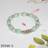 Shell Pearl Bracelet Separated Beads Elastic Line Women Girls Gift