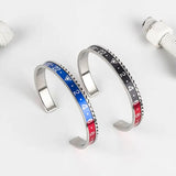 Stainless Steel Speed Numerals Bangles Cuff Bracelet