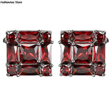 Zircon Cufflinks Men's Jewelry Wedding French Shirts Cuff Links