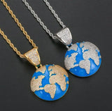 Cat and Mouse Pendant Necklace Men Hip Hop Jewelry