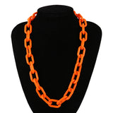 Hip Hop Acrylic Chain Necklace Choker Jewelry