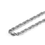 Hip Hop Stainless Steel Rope Chain Necklace for Boys Girls