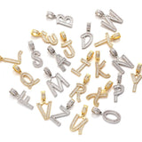 Hip-Hop Zirconium Cubic Necklaces A-Z Name Pendant 3mm Men Women
