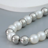 Hip-hop Pearl Beaded Choker Necklace