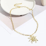 Horror Halloween Necklace Skull Pumpkin Spider Bat Pendant