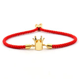 Hollow Ball Charm Bracelet Women Pave Zircon Multicolor Adjustable Milanese Rope